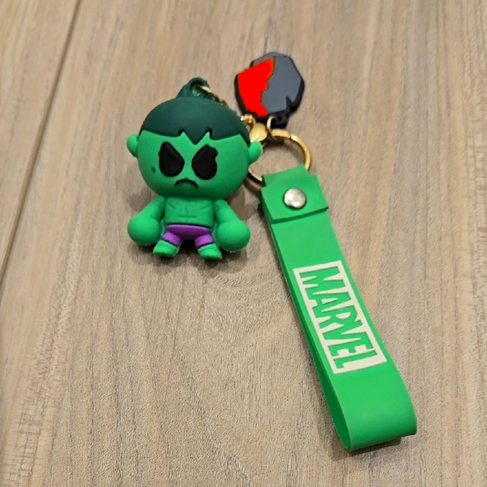 Marvel Green Hulk Keychain with Strap
